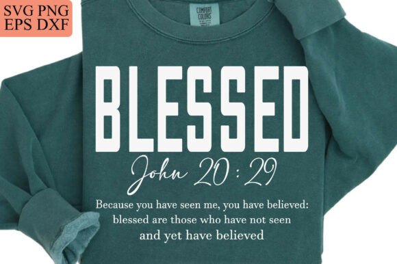 Blessed SVG PNG: Christian Graphics for T-Shirt Designs