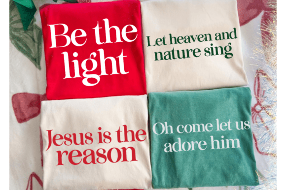 Christian Christmas PNG: Be the Light Graphics for T-Shirt Designs