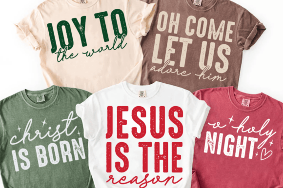 Christian Christmas PNG: Jesus Is the Reason Graphics for T-Shirt Designs