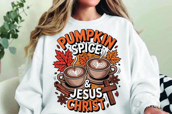 Christian Fall PNG & Thanksgiving Graphics for T-Shirt Designs