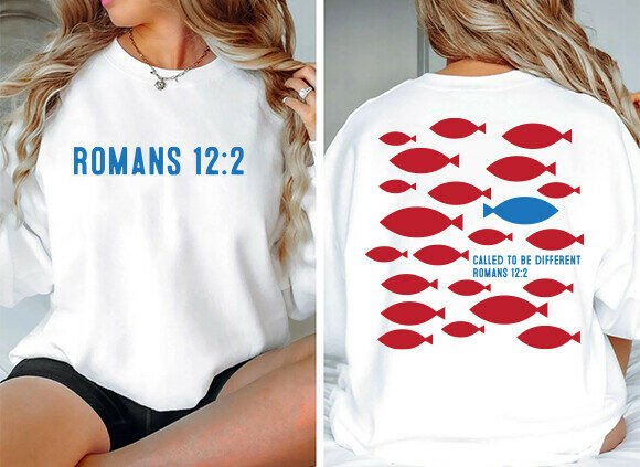 Christian Front Back SVG & Bible Verse Graphics for T-Shirt Designs