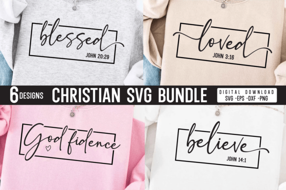 Christian SVG Bundle: Faith Graphics for T-Shirt Designs