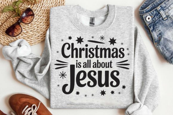 Christmas Jesus SVG & Bible Verse Graphics for T-Shirt Designs