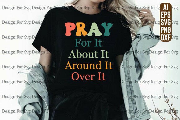 Pray over It SVG, Christian Bible Design