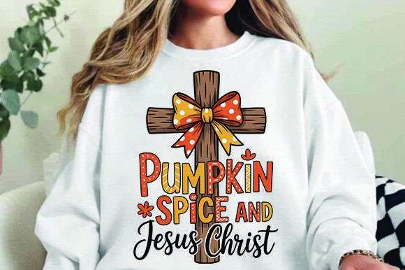 Thanksgiving PNG, Jesus Autumn PNG: Graphics for T-Shirt Designs