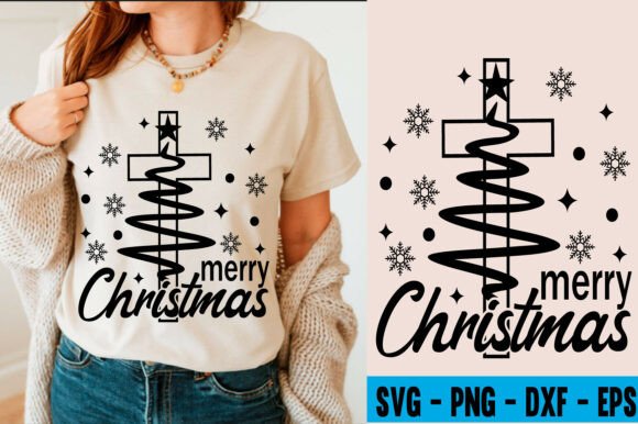 Trendy Christmas SVG PNG, Christian Svg
